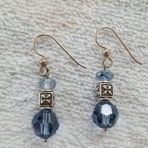 Brighton dangle blue Swarovski crystal earrings